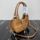 Prada Moon Re-Nylon and leather bag Brown 1BA381