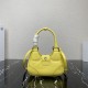 Prada Moon Re-Nylon and leather bag Yellow 1BA381