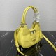 Prada Moon Re-Nylon and leather bag Yellow 1BA381