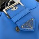 Prada Moon Re-Nylon and leather bag Royal Blue 1BA381