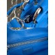 Prada Moon Re-Nylon and leather bag Royal Blue 1BA381