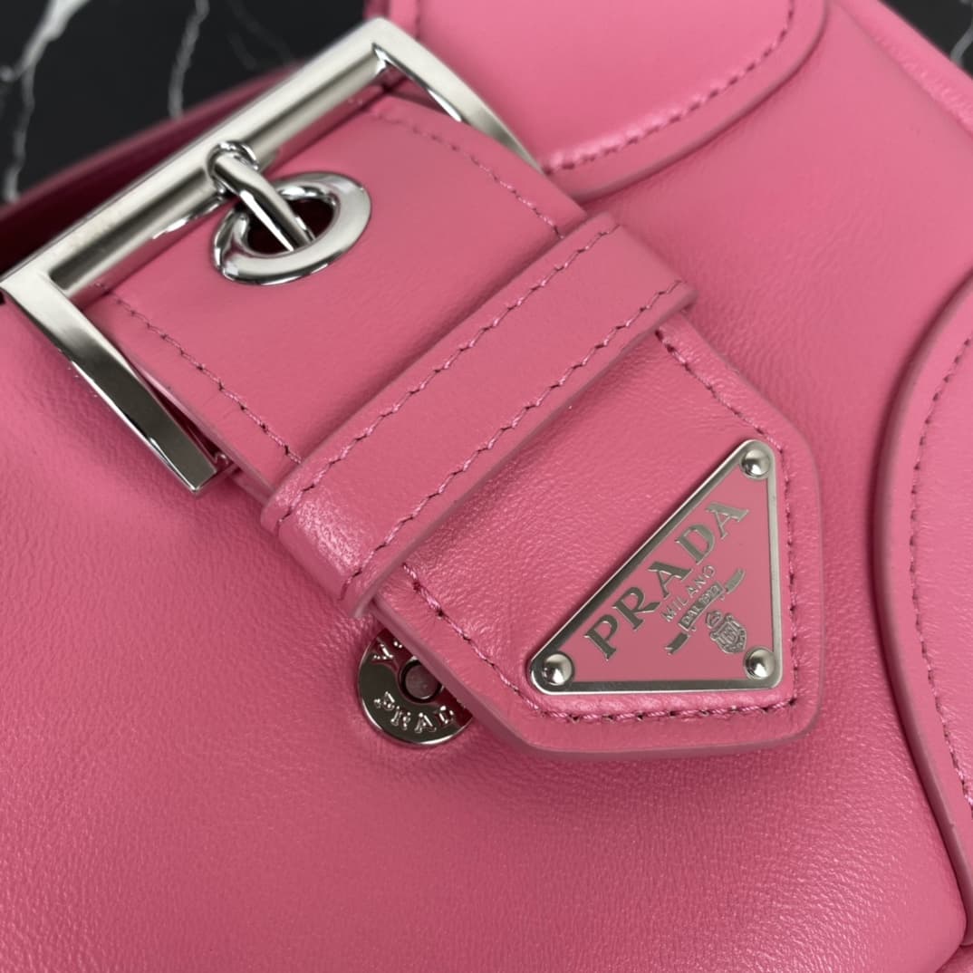 Prada Moon Re-Nylon and leather bag Pink 1BA381