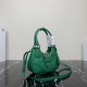 Prada Moon Re-Nylon and leather bag Green 1BA381