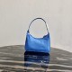 Prada Re-Edition 2005 Re-Nylon and Saffiano mini bag Blue 1N204M