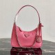 Prada Re-Edition 2005 Re-Nylon and Saffiano mini bag Pink 1N204M