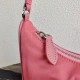 Prada Re-Edition 2005 Re-Nylon and Saffiano mini bag Pink 1N204M