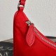 Prada Re-Edition 2005 Re-Nylon and Saffiano mini bag Red 1N204M