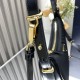 Prada Arqué small Re-Nylon and brushed leather shoulder bag Black 1BC194