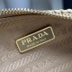 Prada Arqué small Re-Nylon and brushed leather shoulder bag Weave 1BC194