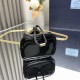 Prada Re-Nylon mini-pouch Patent Leather Black 1NR016