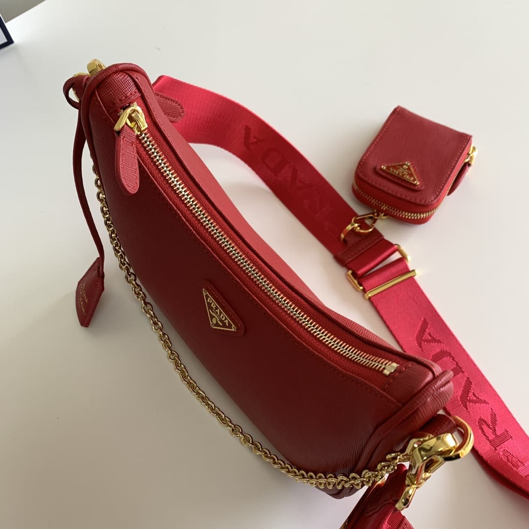 Prada Re-Edition 2005 Saffiano leather bag Red 1BH204