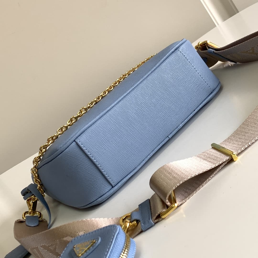 Prada Re-Edition 2005 Saffiano leather bag Blue1BH204