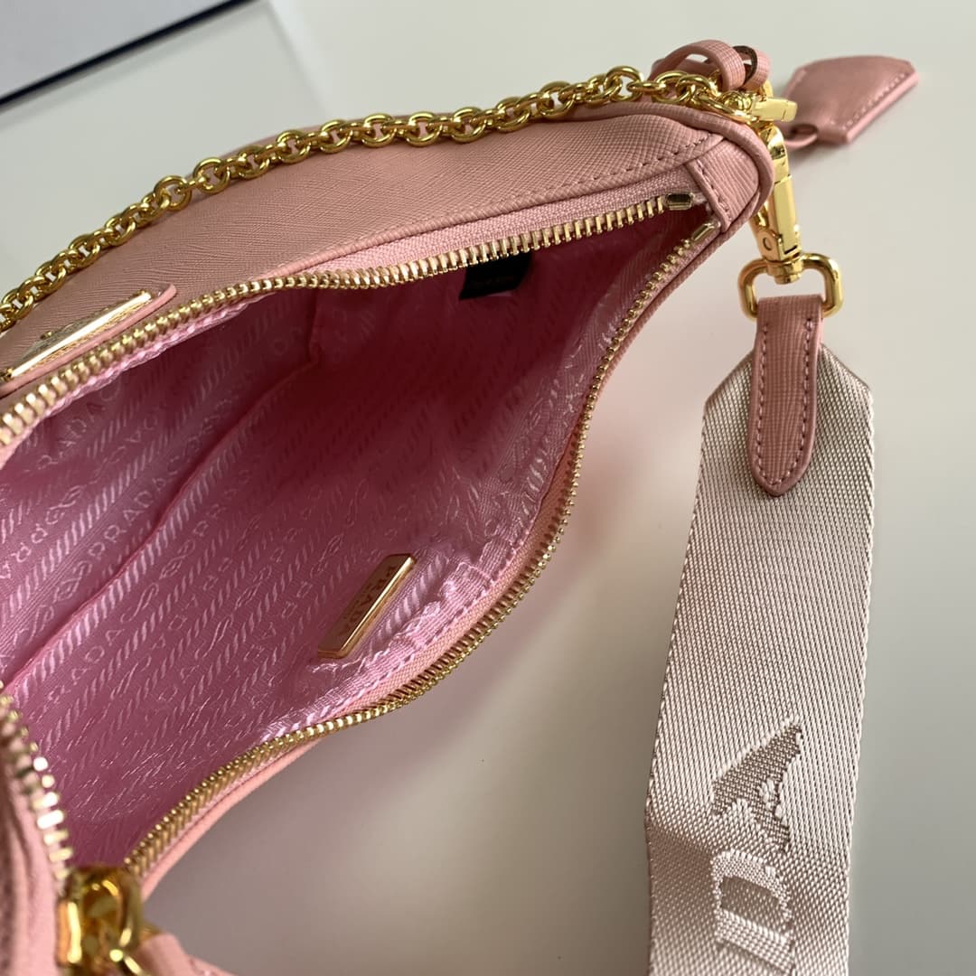 Prada Re-Edition 2005 Saffiano leather bag Pink1BH204