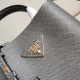 Prada Panier Saffiano leather mini-bag Grey 1BA217