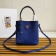 Prada Panier Saffiano leather mini-bag Royal Blue 1BA217