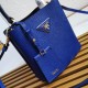 Prada Panier Saffiano leather mini-bag Royal Blue 1BA217