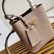 Prada Panier Saffiano leather mini-bag Dark Beige 1BA217