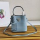 Prada Panier Saffiano leather mini-bag Blue 1BA217