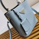 Prada Panier Saffiano leather mini-bag Blue 1BA217