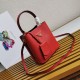 Prada Panier Saffiano leather mini-bag Red 1BA217