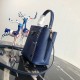 Prada Panier Saffiano leather mini-bag Navy 1BA217