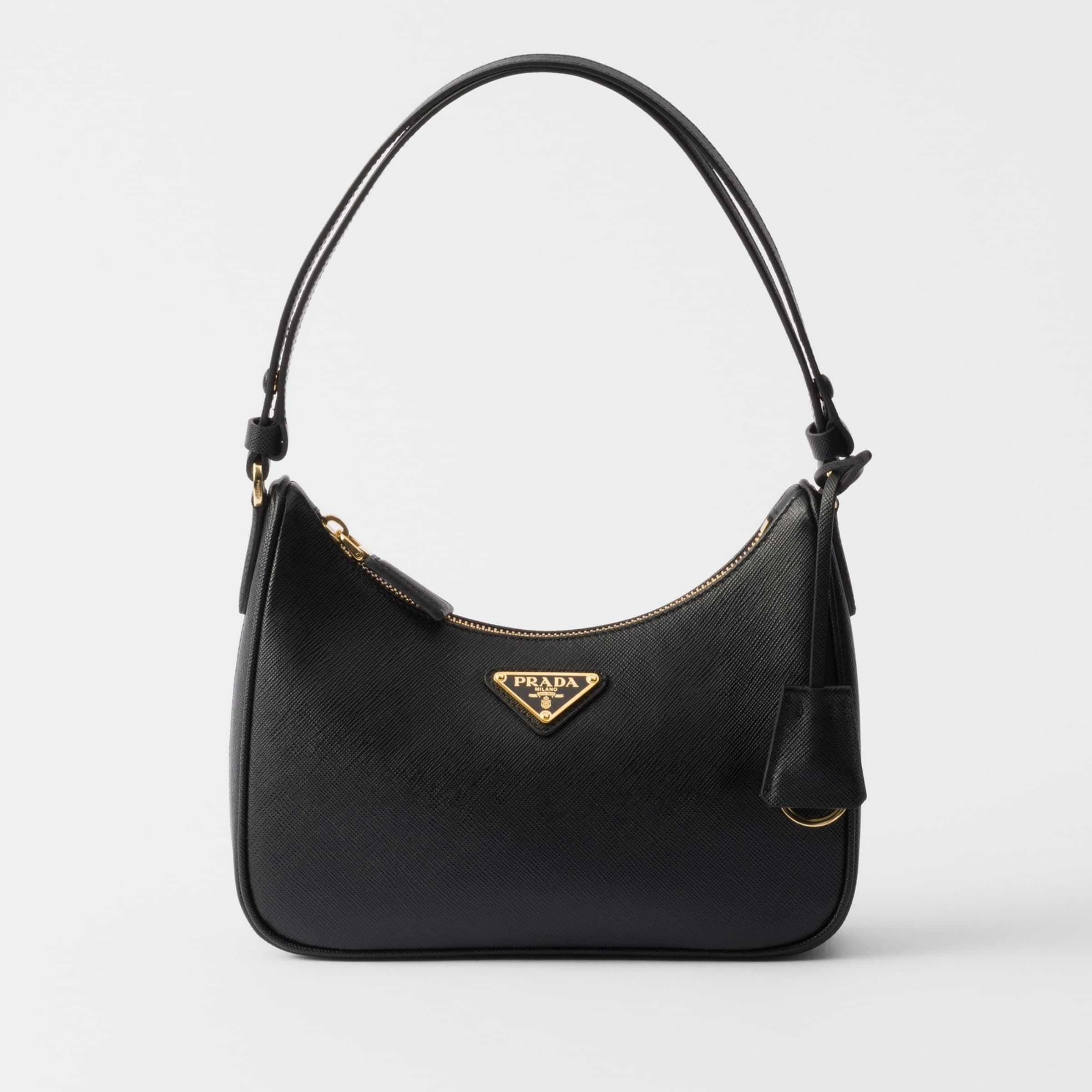 Prada Re-Edition Saffiano leather mini bag Black 1BC204