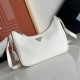 Prada Re-Edition Saffiano leather mini bag White 1BC204