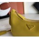 Prada Re-Edition Saffiano leather mini bag Yellow 1BC204