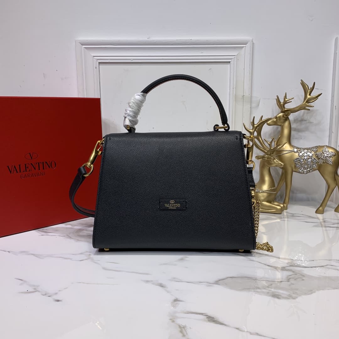 Valentino SMALL VSLING GRAINY CALFSKIN HANDBAG VA0001