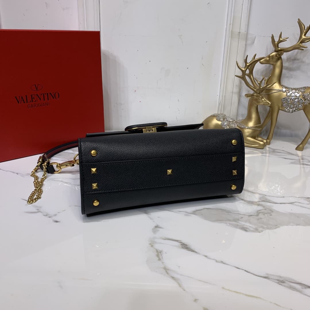 Valentino SMALL VSLING GRAINY CALFSKIN HANDBAG VA0001