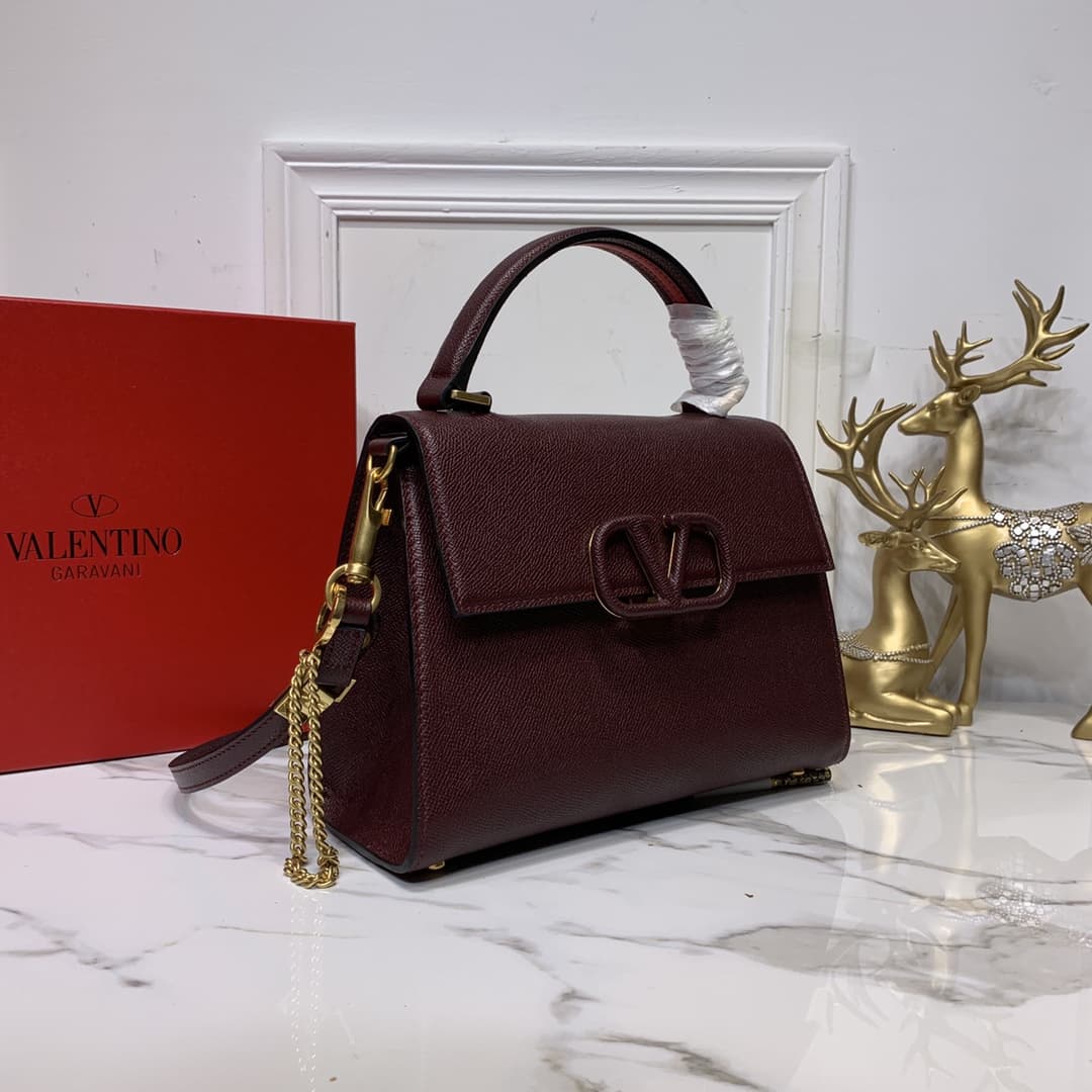 Valentino SMALL VSLING GRAINY CALFSKIN HANDBAG VA0003