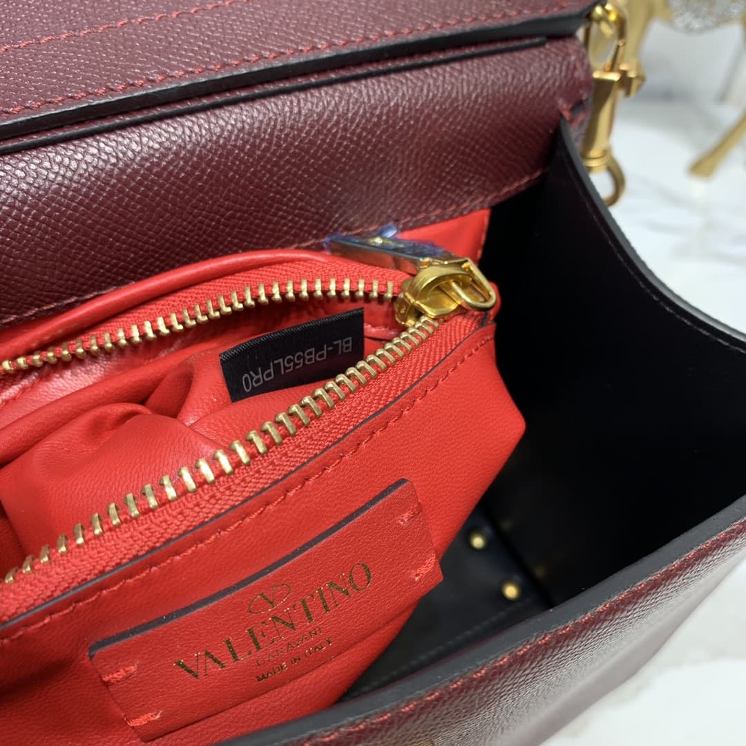 Valentino SMALL VSLING GRAINY CALFSKIN HANDBAG VA0003