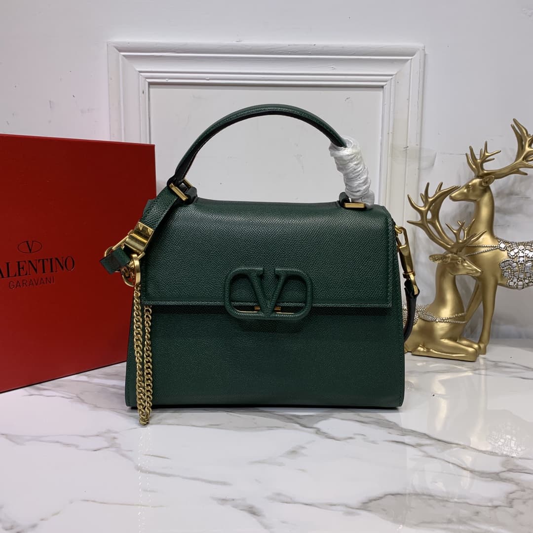 Valentino SMALL VSLING GRAINY CALFSKIN HANDBAG VA0008