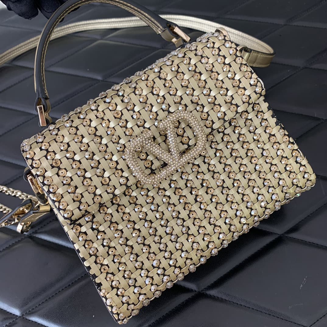 Valentino GARAVANI VSLING MINI WOVEN HANDBAG VA0010