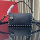 Valentino SMALL ROCKSTUD GRAINY CALFSKIN CROSSBODY BAG VA0012