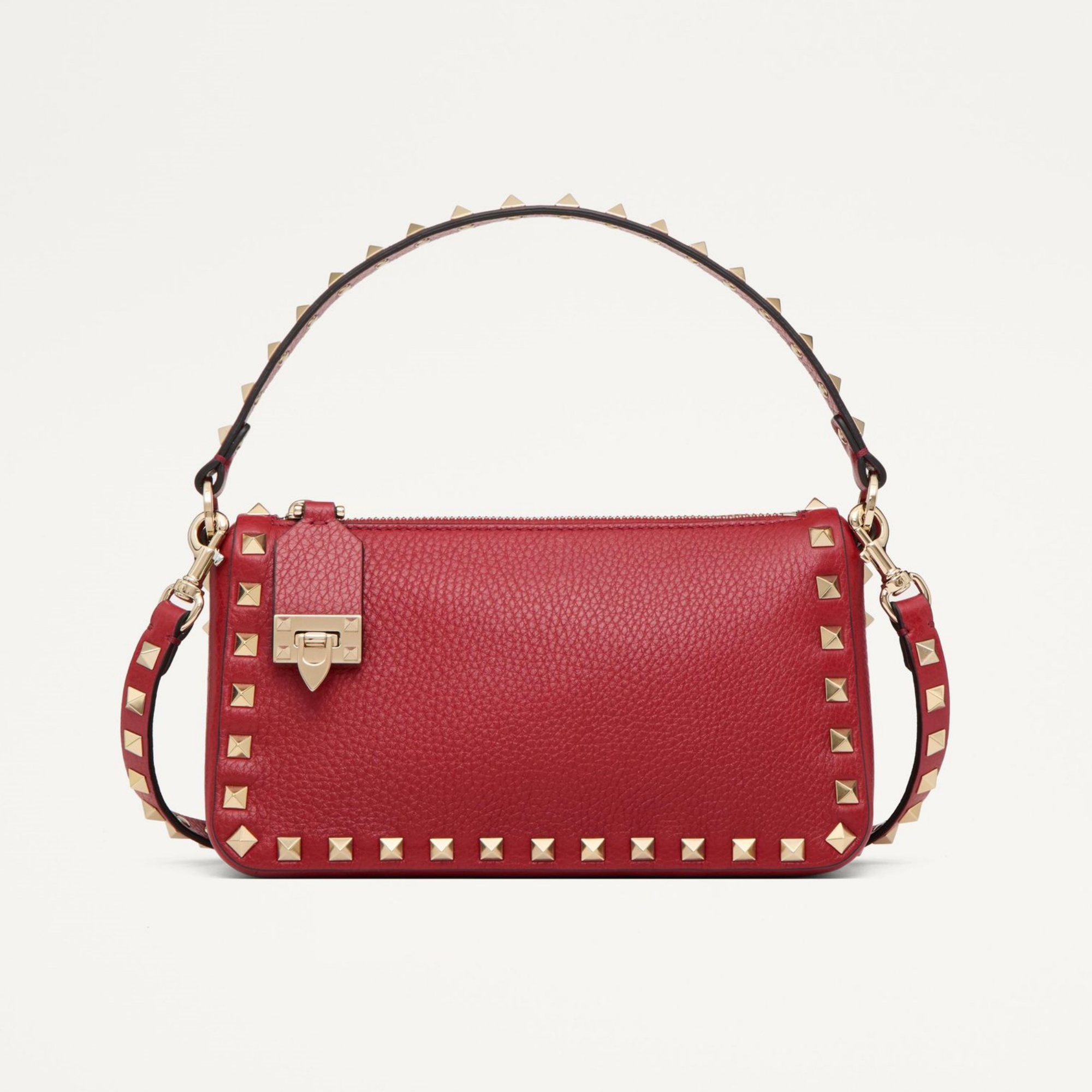 Valentino SMALL ROCKSTUD GRAINY CALFSKIN CROSSBODY BAG VA0014