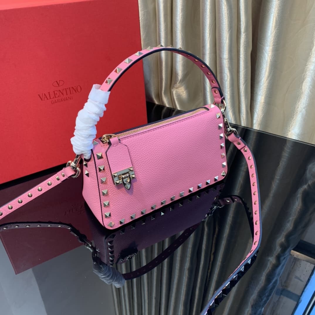 Valentino SMALL ROCKSTUD GRAINY CALFSKIN CROSSBODY BAG VA0016