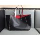 Valentino ROCKSTUD GRAINY CALFSKIN TOTE Double Sided Shopping Bag VA0020