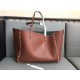 Valentino ROCKSTUD GRAINY CALFSKIN TOTE Double Sided Shopping Bag VA0021