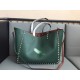 Valentino ROCKSTUD GRAINY CALFSKIN TOTE Double Sided Shopping Bag VA0021