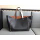 Valentino ROCKSTUD GRAINY CALFSKIN TOTE Double Sided Shopping Bag VA0021