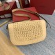 Valentino Garavani Woven Straw Supervee Shoulder Bag VA0036