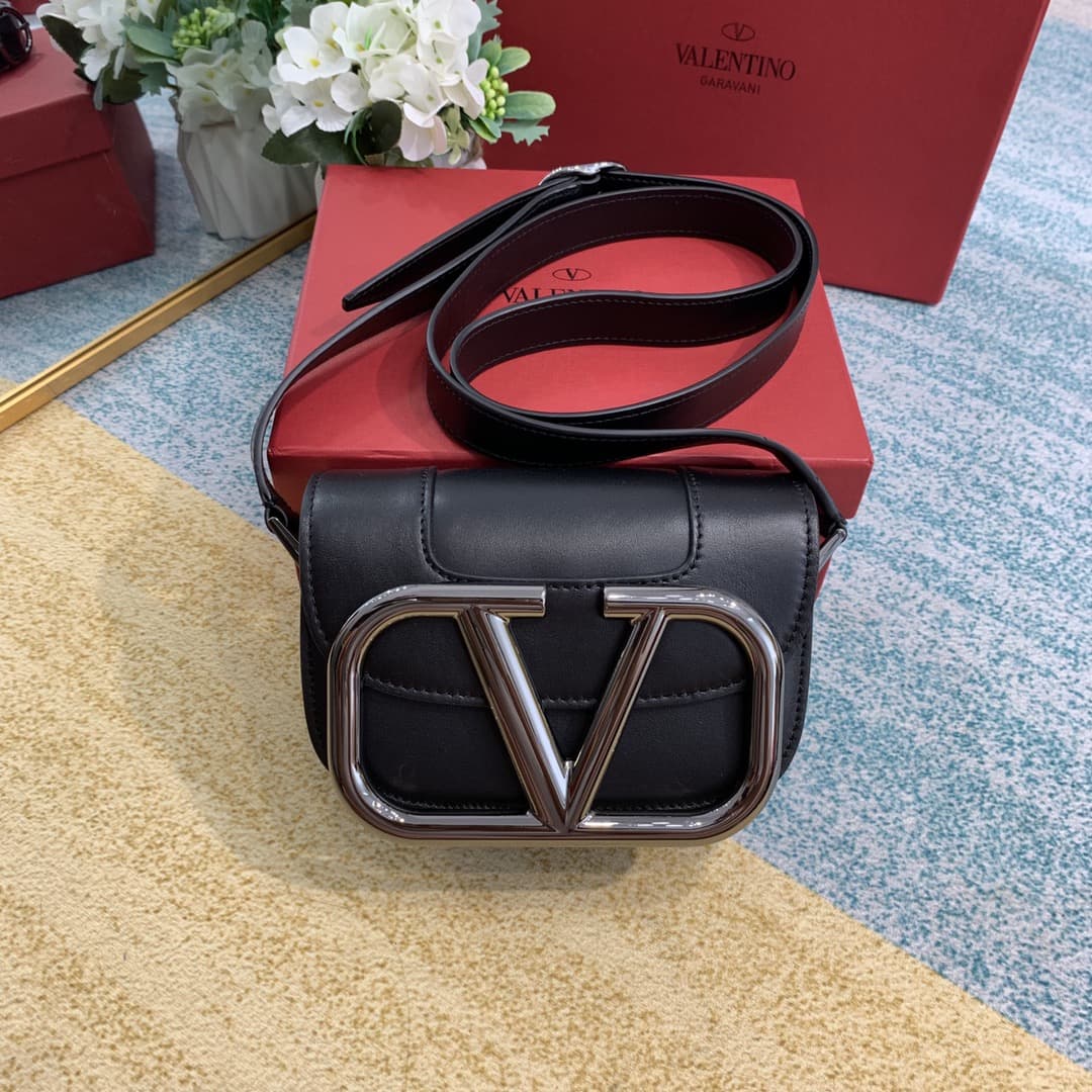 Valentino Small Garavani  Smooth Calfskin Supervee Shoulder Bag VA0044