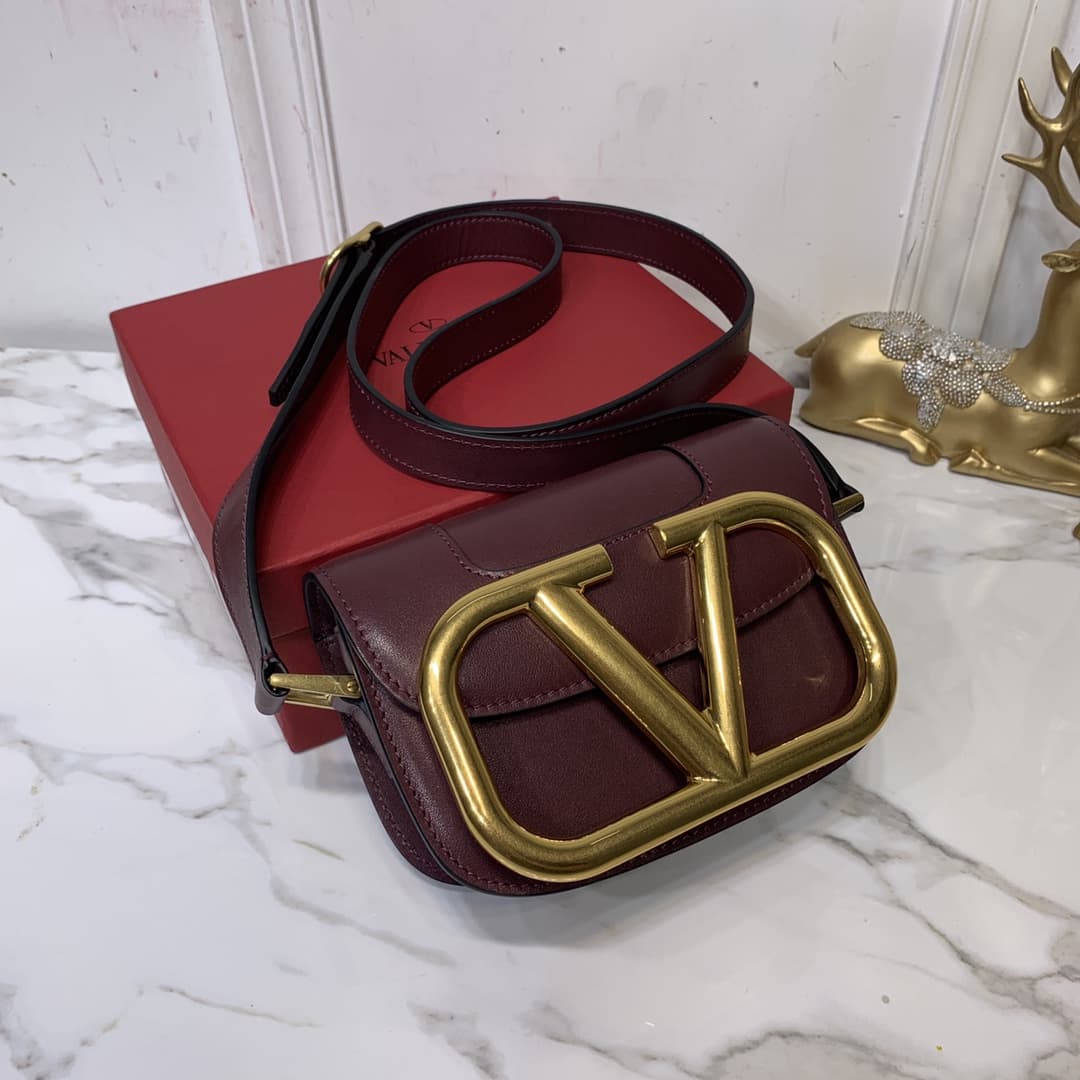 Valentino Small Garavani  Smooth Calfskin Supervee Shoulder Bag VA0047