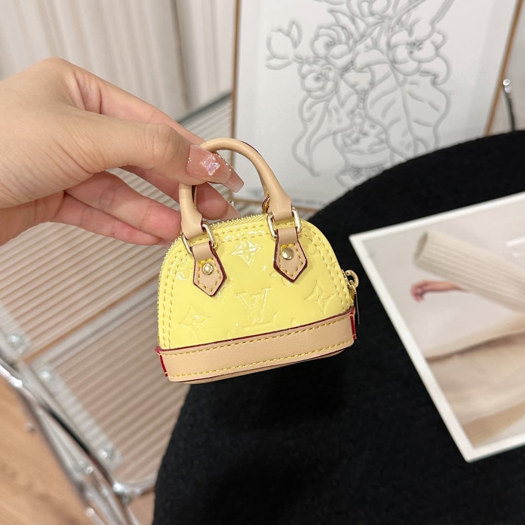 Louis Vuitton Micro Alma Bag Charm Key Holder MBA0003