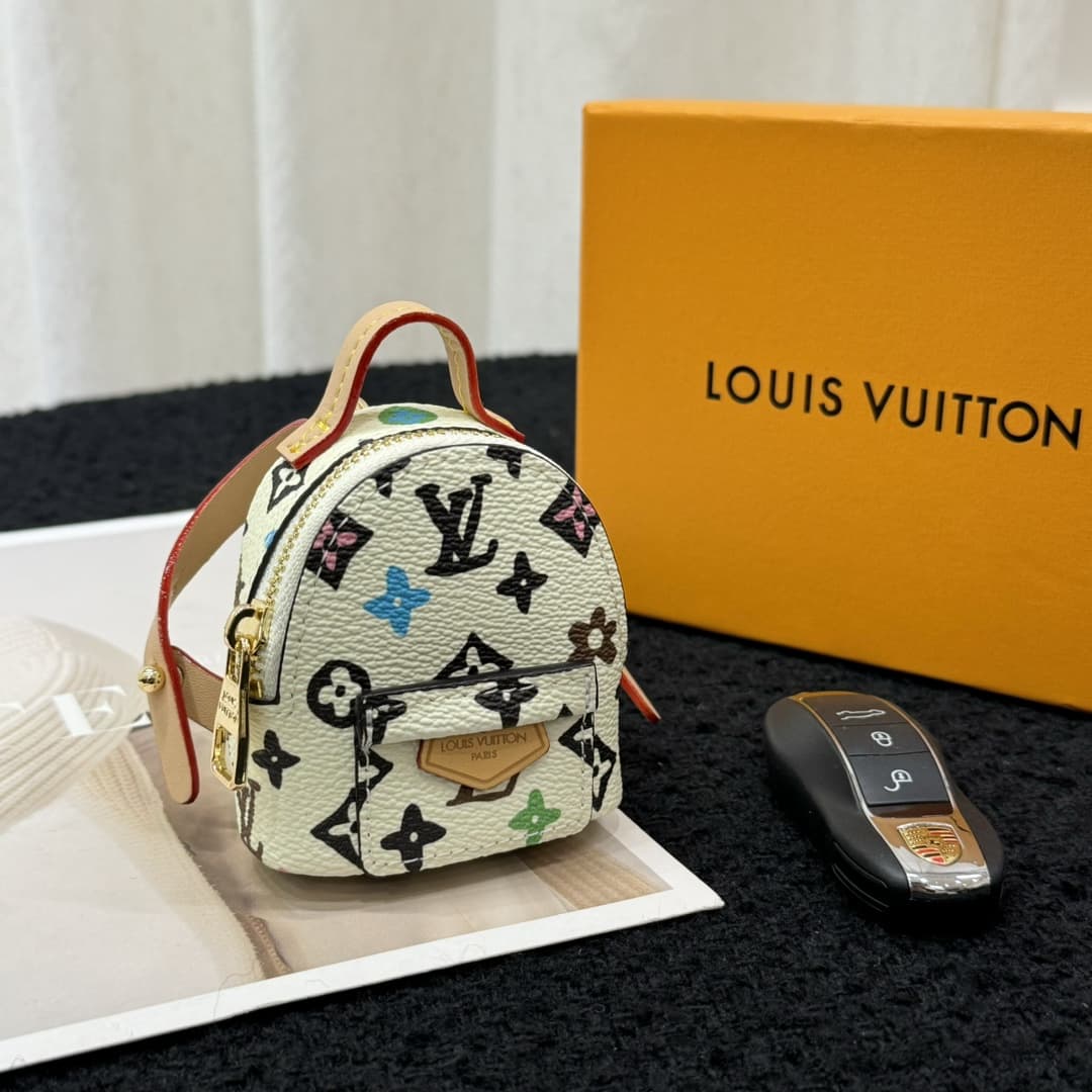 Louis Vuitton Micro Backpack Bag Charm Key Holder MBA0007