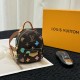 Louis Vuitton Micro Backpack Bag Charm Key Holder MBA0007