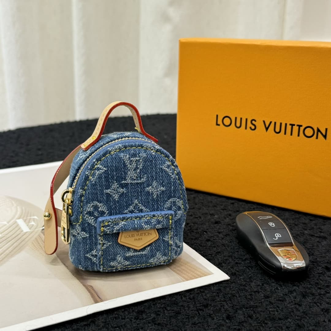 Louis Vuitton Micro Backpack Bag Charm Key Holder MBA0007