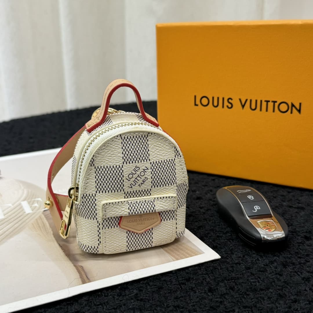 Louis Vuitton Micro Backpack Bag Charm Key Holder MBA0007