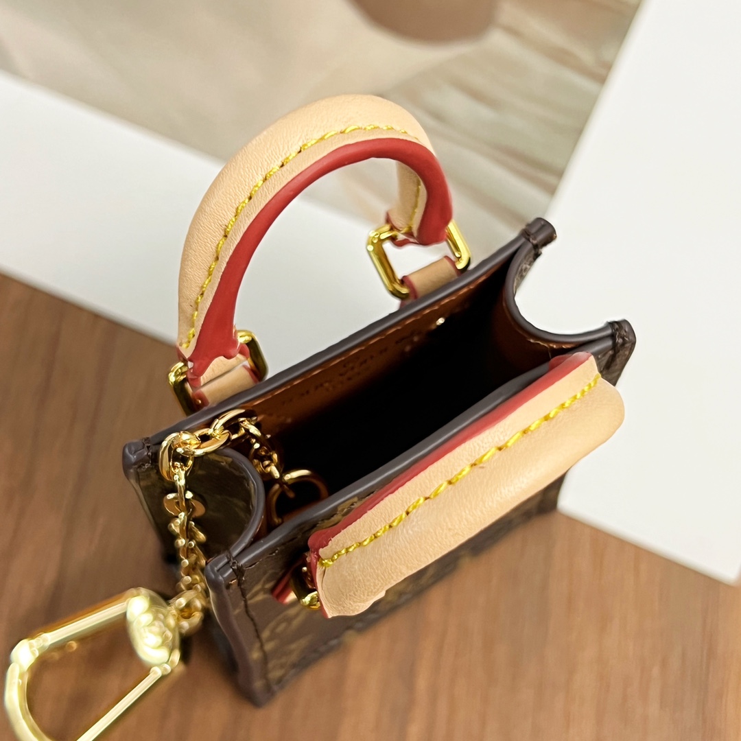 Louis Vuitton Micro Sac Plat Bag Charm Key Holder MBA0009